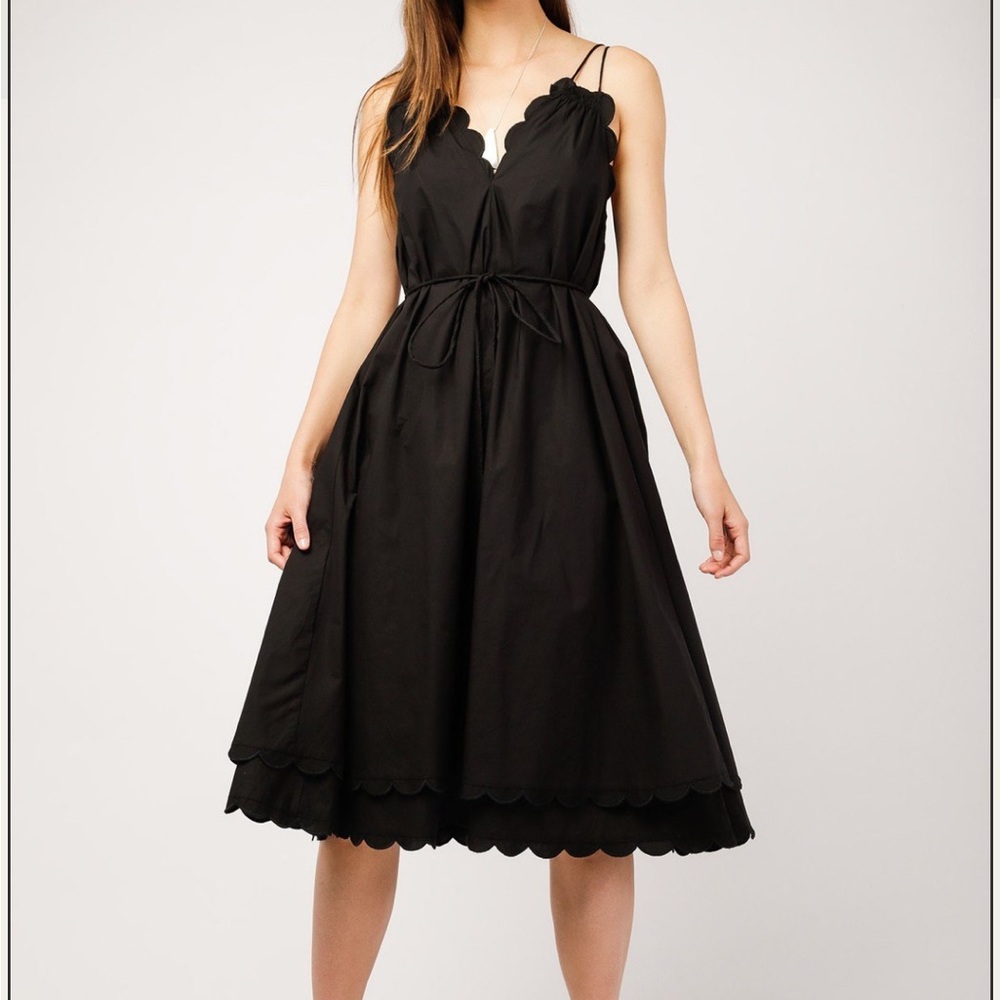 Apiece Apart Mirage Scallop Midi Dress